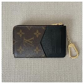 Louis Vuitton-Louis Vuitton lined-Sided Card Holder-Brown