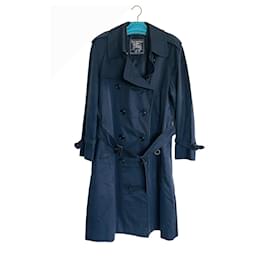 Burberry Prorsum-Trench + lining 100% laine-Navy blue
