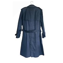 Burberry Prorsum-Trench + lining 100% laine-Navy blue