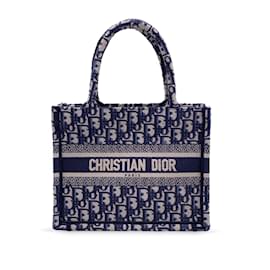 Christian Dior-Christian Dior Tote Bag Book Tote-Blue