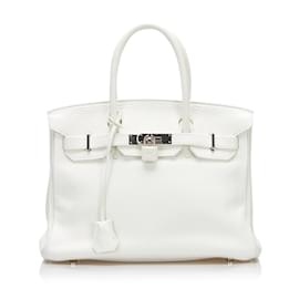 Hermès-HERMES Sacs à main Birkin 30-Blanc