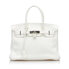 Hermès-HERMES Handbags Birkin 30-White