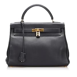 Hermès-HERMES Handbags Kelly 32-Black