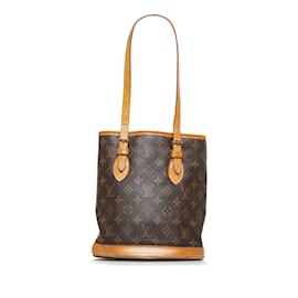 Louis Vuitton-LOUIS VUITTON Handbags Bucket-Brown