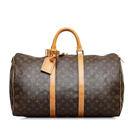 Louis Vuitton-LOUIS VUITTON Travel bags Keepall-Brown