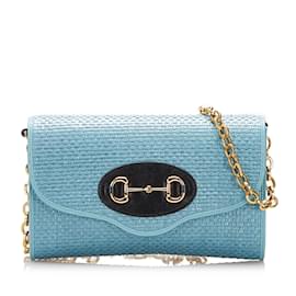 Gucci-GUCCI Handbags Horsebit 1955-Blue