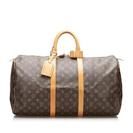 Louis Vuitton-LOUIS VUITTON Travel bags Keepall-Brown