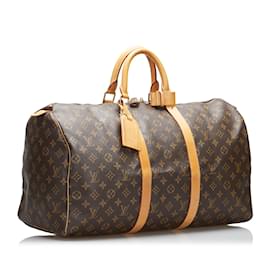 Louis Vuitton-LOUIS VUITTON Travel bags Keepall-Brown