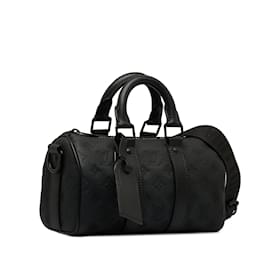 Louis Vuitton-LOUIS VUITTON Travel bags Keepall-Black