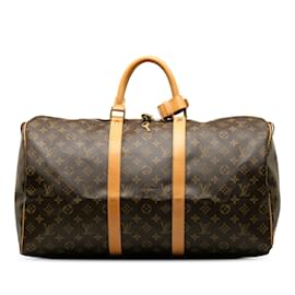 Louis Vuitton-LOUIS VUITTON Travel bags Keepall-Brown