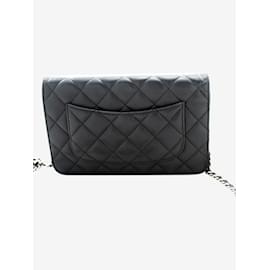 Chanel-Black lambskin 2010 wallet on chain-Black