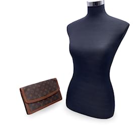 Louis Vuitton-Bolso de mano Pochette Dame de lona con monograma vintage-Castaño