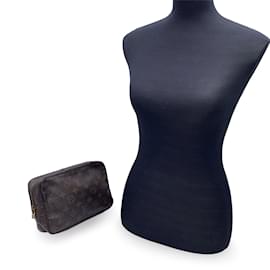 Louis Vuitton-Pantalón de aseo con monograma vintage 23 Bolso de Cosméticos-Castaño