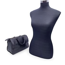 Louis Vuitton-Vintage Black Epi Leather Speedy 28 Boston Bag-Black