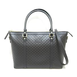 Gucci-Microguccissima Convertible Tote Bag  449656-Black