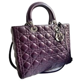Dior-Grand sac Lady Dior violet foncé-Violet foncé