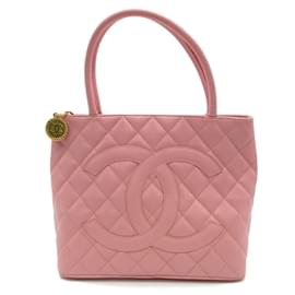 Chanel-CC-Kaviar-Einkaufstasche-Pink