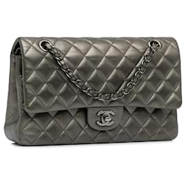 Chanel-Chanel Brown Medium Classic Lambskin lined Flap-Brown,Bronze