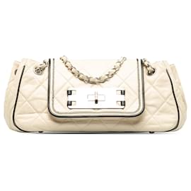 Chanel-Chanel White Accordion East/West-White