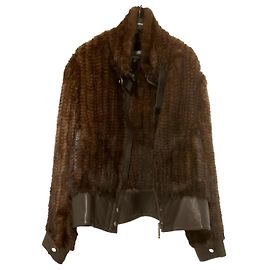 Giorgio Mink knits jacket Brown
