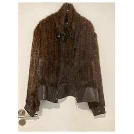Giorgio-Mink knits jacket-Brown