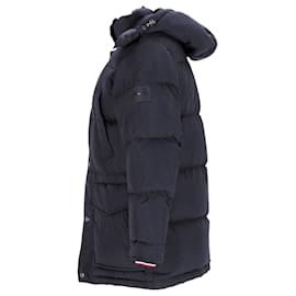 Tommy Hilfiger-Mens Water Repellent Down Parka-Navy blue