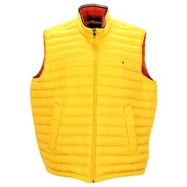 Tommy Hilfiger-Mens Packable Down Gilet-Yellow