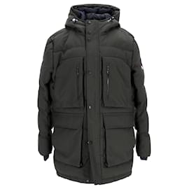 Tommy Hilfiger-Mens Heavy Canvas Down Parka-Green