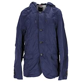 Tommy Hilfiger-Mens Iconic Packable Hooded Blazer-Navy blue