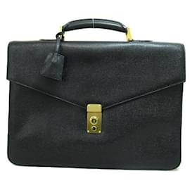 Chanel-Caviar Lock Briefcase-Black