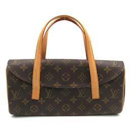 Louis Vuitton-Bolsa Louis Vuitton Monograma Sonatine Canvas M51902 em boa condição-Marrom