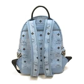MCM-Visetos Side Stud Mini Stark Backpack-Blue