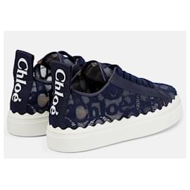 Chloé-CHLOE Sneakers bleu dentelle neuves T36 EU-Dunkelblau