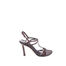 Louis Vuitton-Leather sandals-Brown