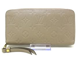 Louis Vuitton-Louis Vuitton Portefeuille zippy-Beige