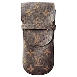 Louis Vuitton-Porta occhiali Louis Vuitton-Marrone
