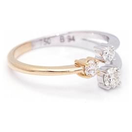 Autre Marque-TRIO Diamond Ring.-Golden