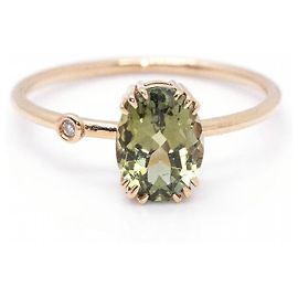 Autre Marque TURMALINA Anello verde. D'oro Verde