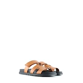 Hermès-HERMES  Sandals T.eu 38 leather-Other