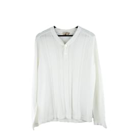 Hermès-HERMES  Knitwear & sweatshirts T.International M Cotton-White