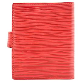 Louis Vuitton-Louis Vuitton Couverture carnet de note-Rouge
