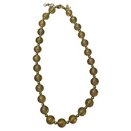 Collier précieux DOLCE & GABBANA avec grosses boules en or miel, Doré