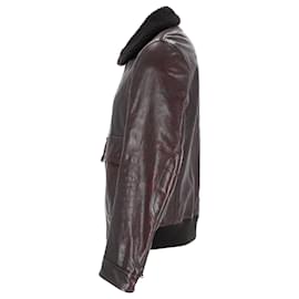Prada-Prada Bomber Jacket in Brown Leather-Brown