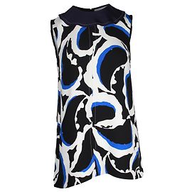 Top sem mangas estampado Marni em viscose multicolor Outro Impressão em python