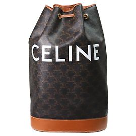 Céline Brauner mittelgroßer Triomphe Sailor Rucksack Braun