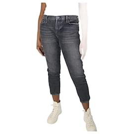 Frame Denim-Jeans cropped cinza escuro - tamanho UK 14-Cinza