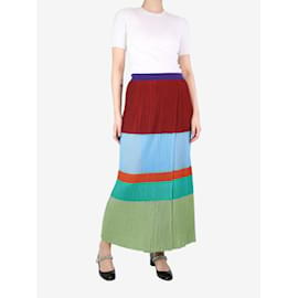 Missoni-Falda plisada color block de lúrex multicolor - talla UK 12-Multicolor