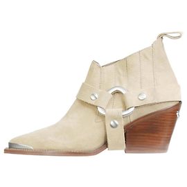 Zadig & Voltaire Taupe suede cowboy boots - size EU 39 Brown