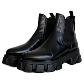 Prada-Prada Monolith Chelsea boots-Black