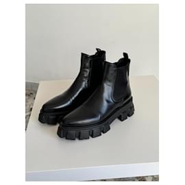 Prada-Prada Monolith Chelsea boots-Black